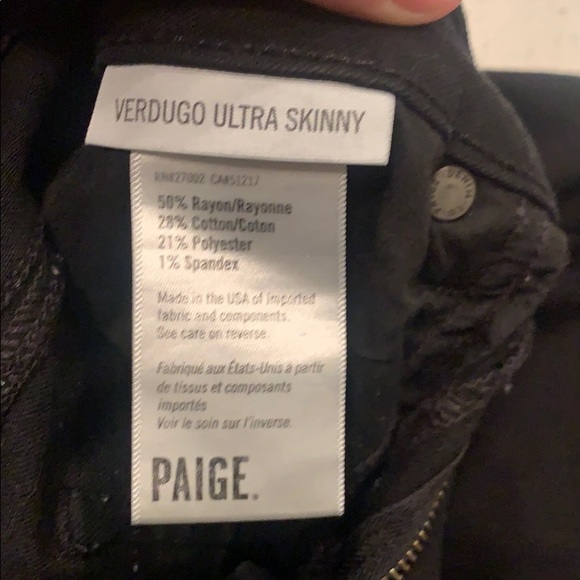 Paige black skinny jeans - Picture 4 of 4